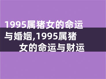 1995属猪女的命运与婚姻,1995属猪女的命运与财运