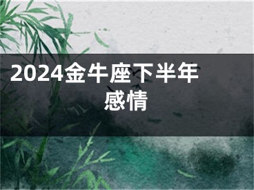 2024金牛座下半年感情