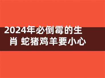 2024年必倒霉的生肖 蛇猪鸡羊要小心