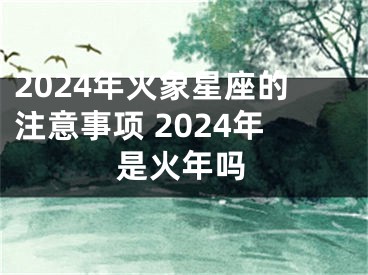 2024年火象星座的注意事项 2024年是火年吗