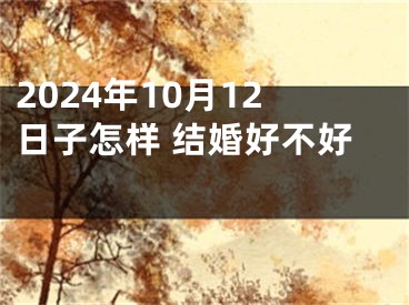 2024年10月12日子怎样 结婚好不好 