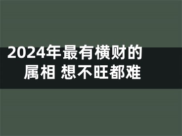 2024年最有横财的属相 想不旺都难