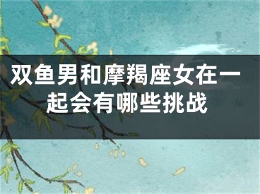 双鱼男和摩羯座女在一起会有哪些挑战