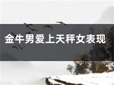 金牛男爱上天秤女表现
