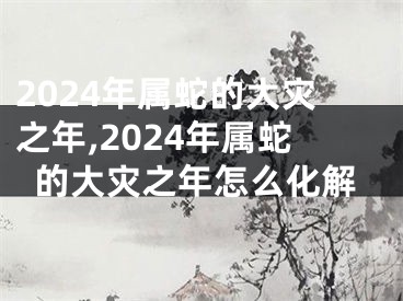 2024年属蛇的大灾之年,2024年属蛇的大灾之年怎么化解