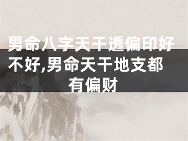 男命八字天干透偏印好不好,男命天干地支都有偏财