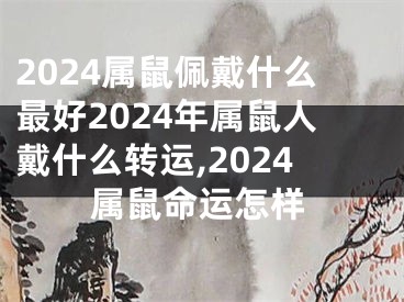 2024属鼠佩戴什么最好2024年属鼠人戴什么转运,2024属鼠命运怎样