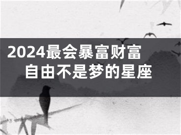 2024最会暴富财富自由不是梦的星座