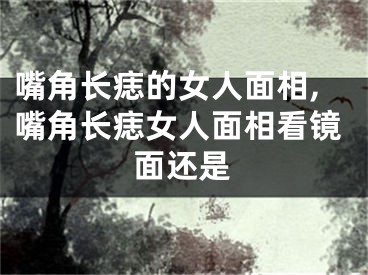 嘴角长痣的女人面相,嘴角长痣女人面相看镜面还是