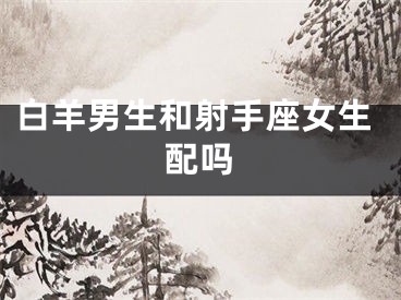 白羊男生和射手座女生配吗