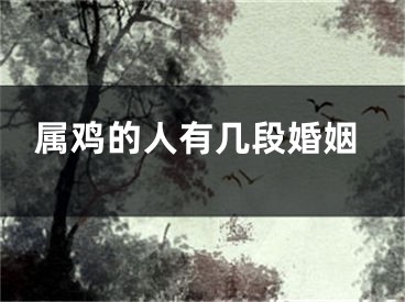属鸡的人有几段婚姻