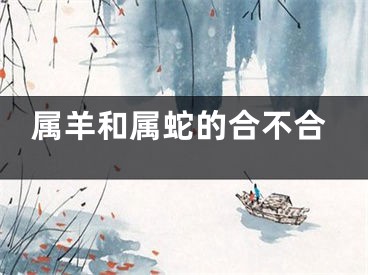 属羊和属蛇的合不合