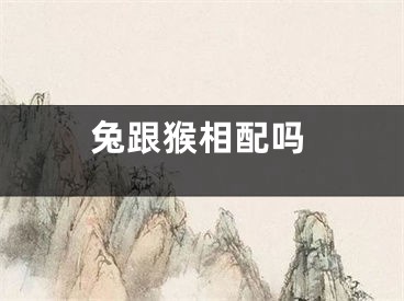 兔跟猴相配吗