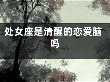 处女座是清醒的恋爱脑吗