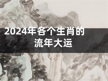 2024年各个生肖的流年大运