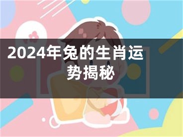 2024年兔的生肖运势揭秘