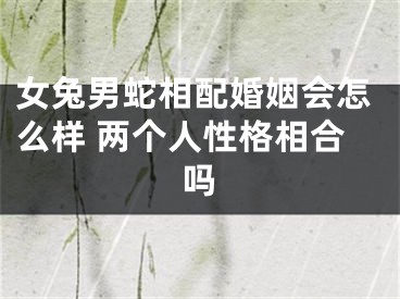 女兔男蛇相配婚姻会怎么样 两个人性格相合吗