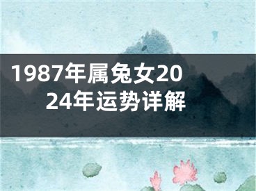 1987年属兔女2024年运势详解