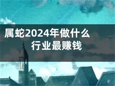 属蛇2024年做什么行业最赚钱