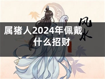 属猪人2024年佩戴什么招财