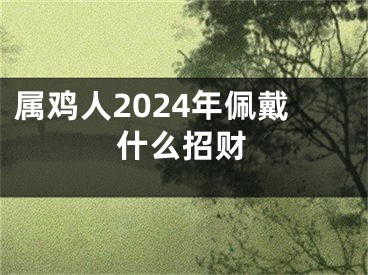 属鸡人2024年佩戴什么招财