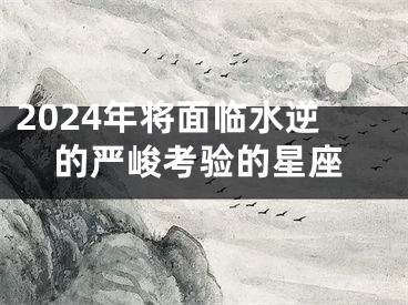 2024年将面临水逆的严峻考验的星座