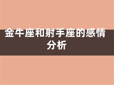 金牛座和射手座的感情分析