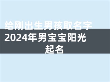 给刚出生男孩取名字 2024年男宝宝阳光起名