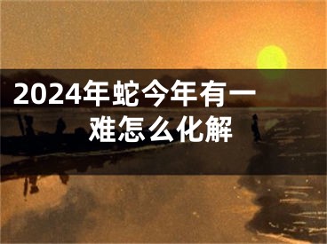 2024年蛇今年有一难怎么化解