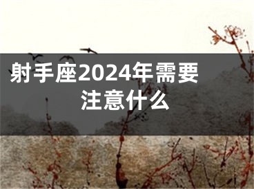 射手座2024年需要注意什么