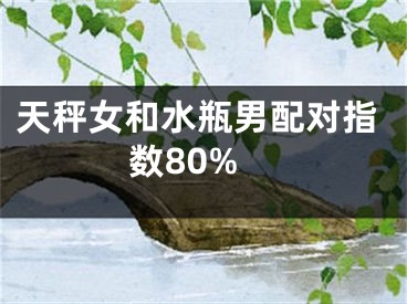 天秤女和水瓶男配对指数80%