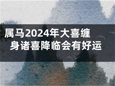 属马2024年大喜缠身诸喜降临会有好运