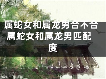 属蛇女和属龙男合不合 属蛇女和属龙男匹配度