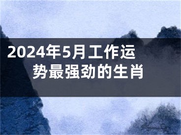 2024年5月工作运势最强劲的生肖