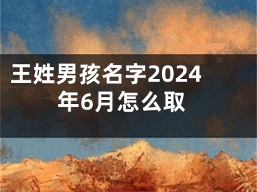 王姓男孩名字2024年6月怎么取