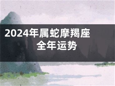 2024年属蛇摩羯座全年运势