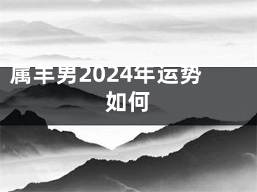 属羊男2024年运势如何