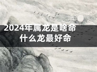 2024年属龙是啥命 什么龙最好命