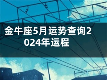 金牛座5月运势查询2024年运程