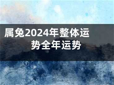 属兔2024年整体运势全年运势