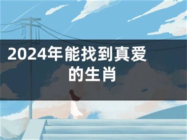 2024年能找到真爱的生肖
