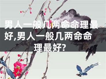男人一般几两命命理最好,男人一般几两命命理最好?