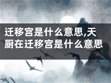 迁移宫是什么意思,天厨在迁移宫是什么意思