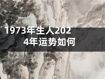 1973年生人2024年运势如何