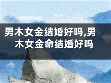 男木女金结婚好吗,男木女金命结婚好吗