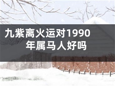 九紫离火运对1990年属马人好吗