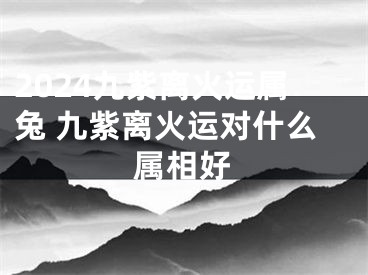 2024九紫离火运属兔 九紫离火运对什么属相好