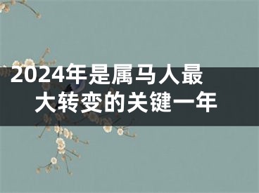 2024年是属马人最大转变的关键一年