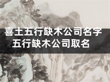 喜土五行缺木公司名字 五行缺木公司取名
