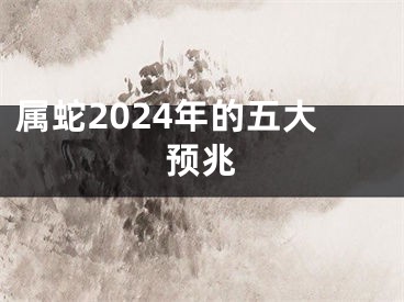 属蛇2024年的五大预兆